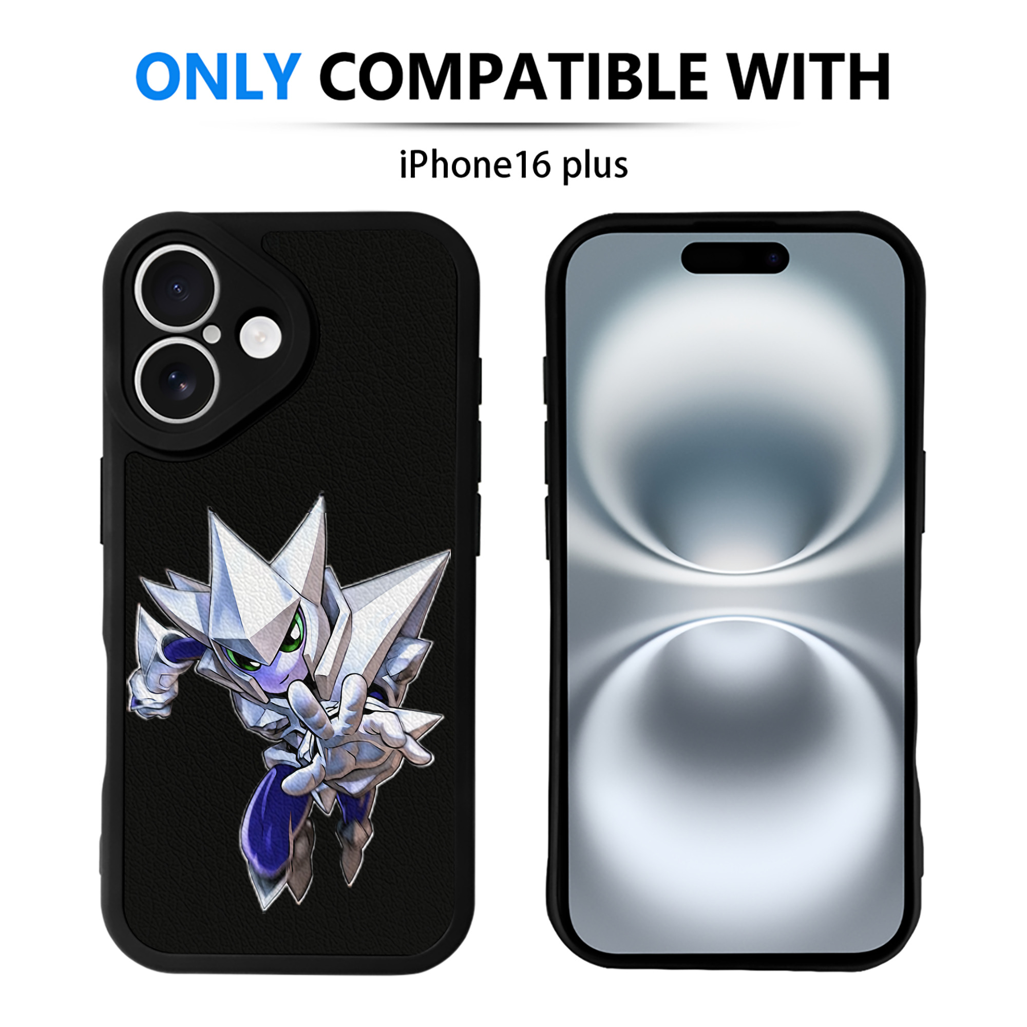 （画像用） 遊☆戯☆王 Yu-Gi-Oh! 【iPhone 16シリーズ対応】シリコンスマホケース（レザー調） 材質：シリコン